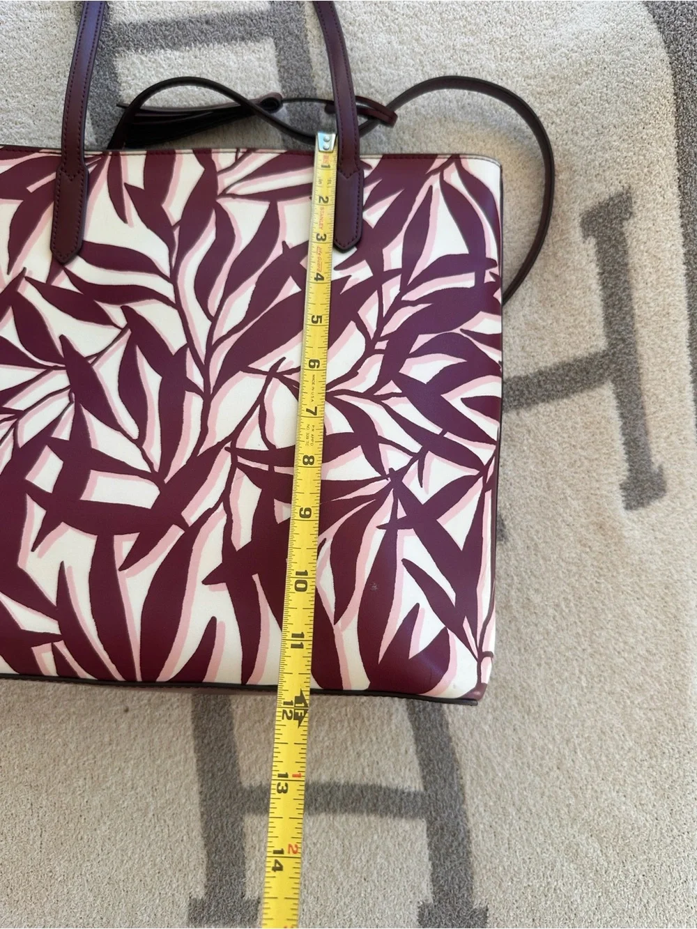 Kate spade Tote Bag in Burgundy and Cream